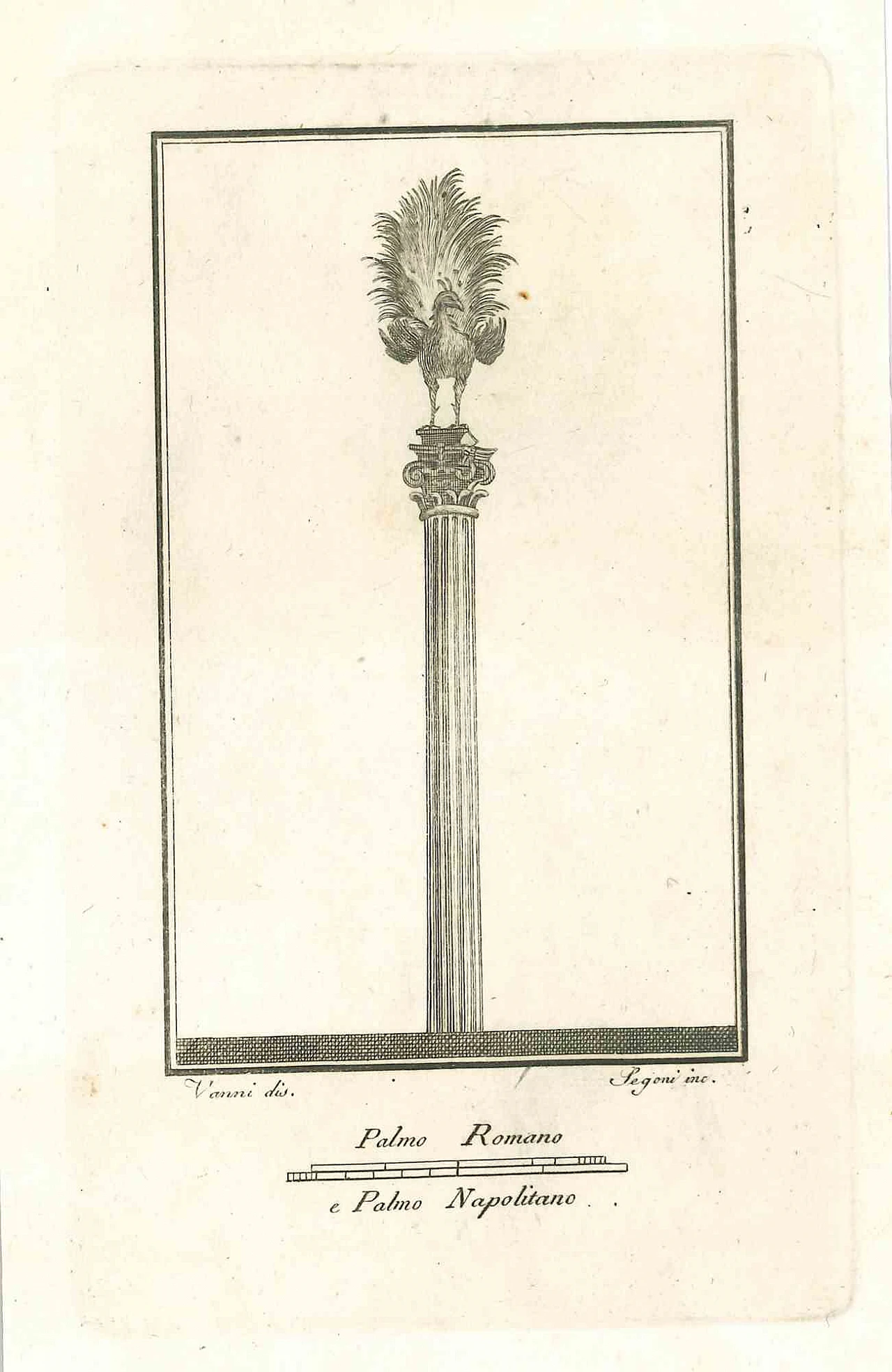 Niccolo Vanni, Ancient Roman Scene, Etching 18th century 1