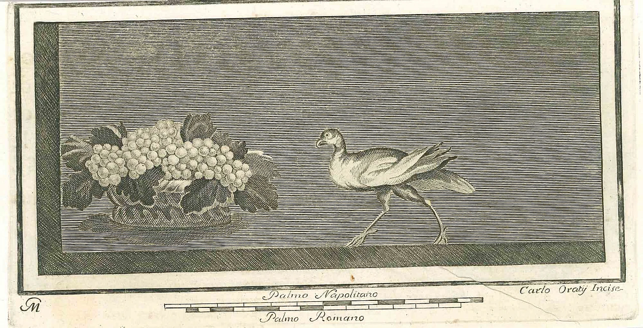 Carlo Oraty, Ancient Roman Scene, Etching 18th century 1