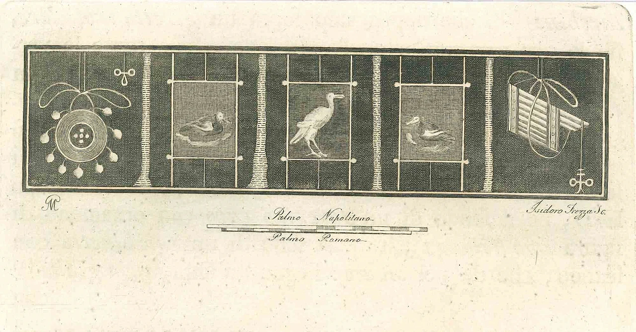 Isidoro Frezza, Ancient Roman Composition, Etching 18th century 1