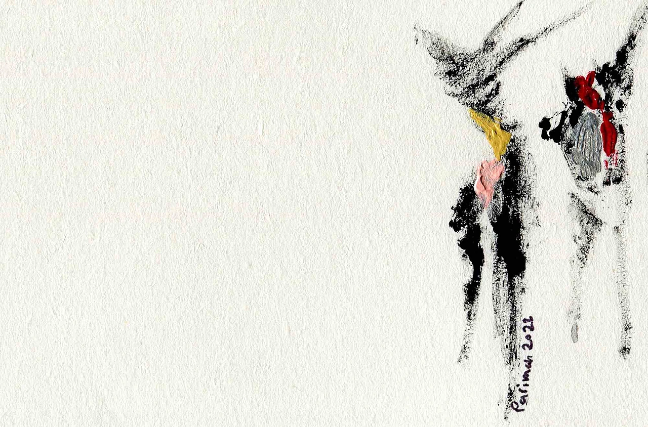 Parimah Avani, Red Song of Blood, Drawing-Ink Acrylic 2000s 2