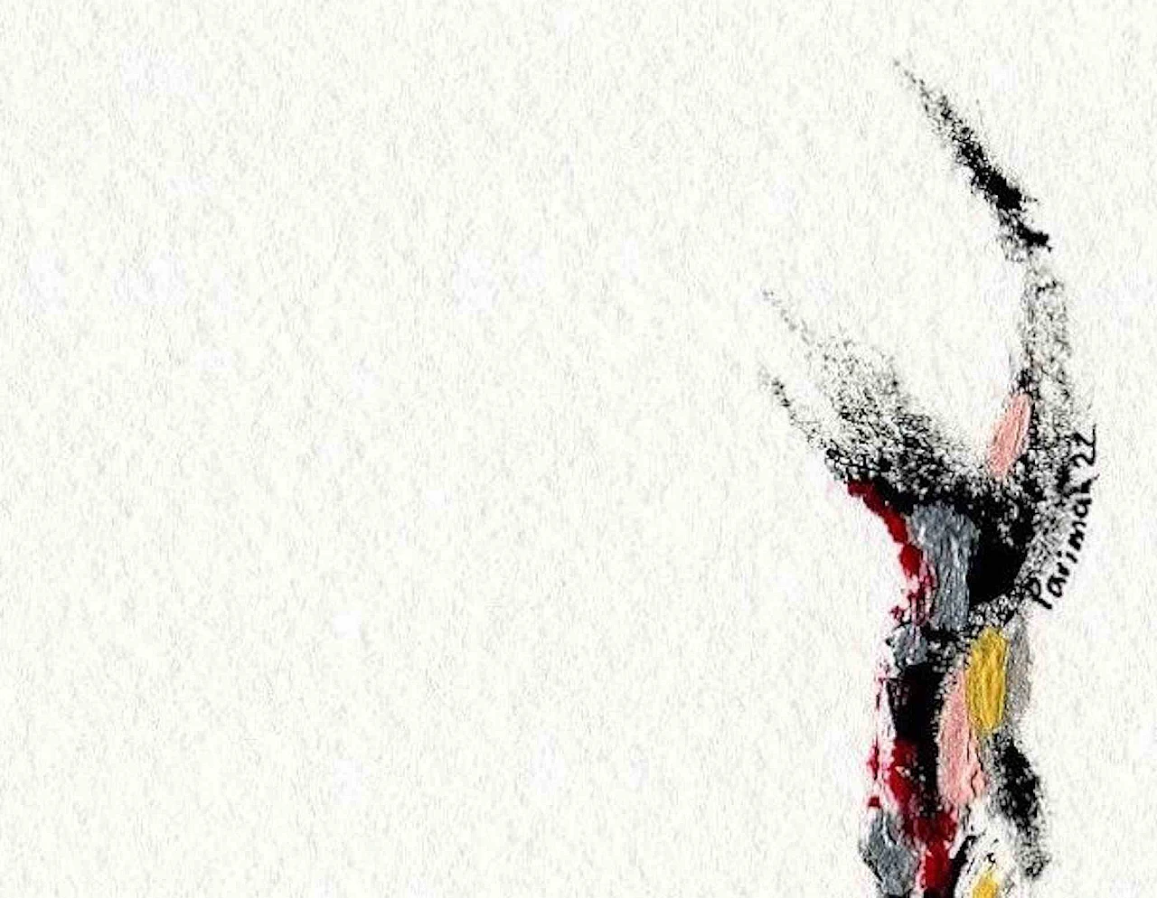 Parimah Avani, The Sole Letter of Freedom, Drawing-Ink Acrylic 2000s 3