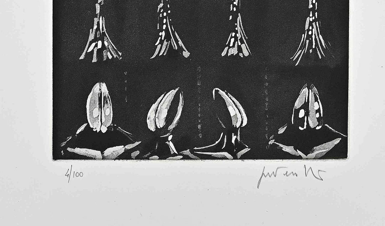 Cesare Peverelli, Composition, Etching 1960s-1970s 2