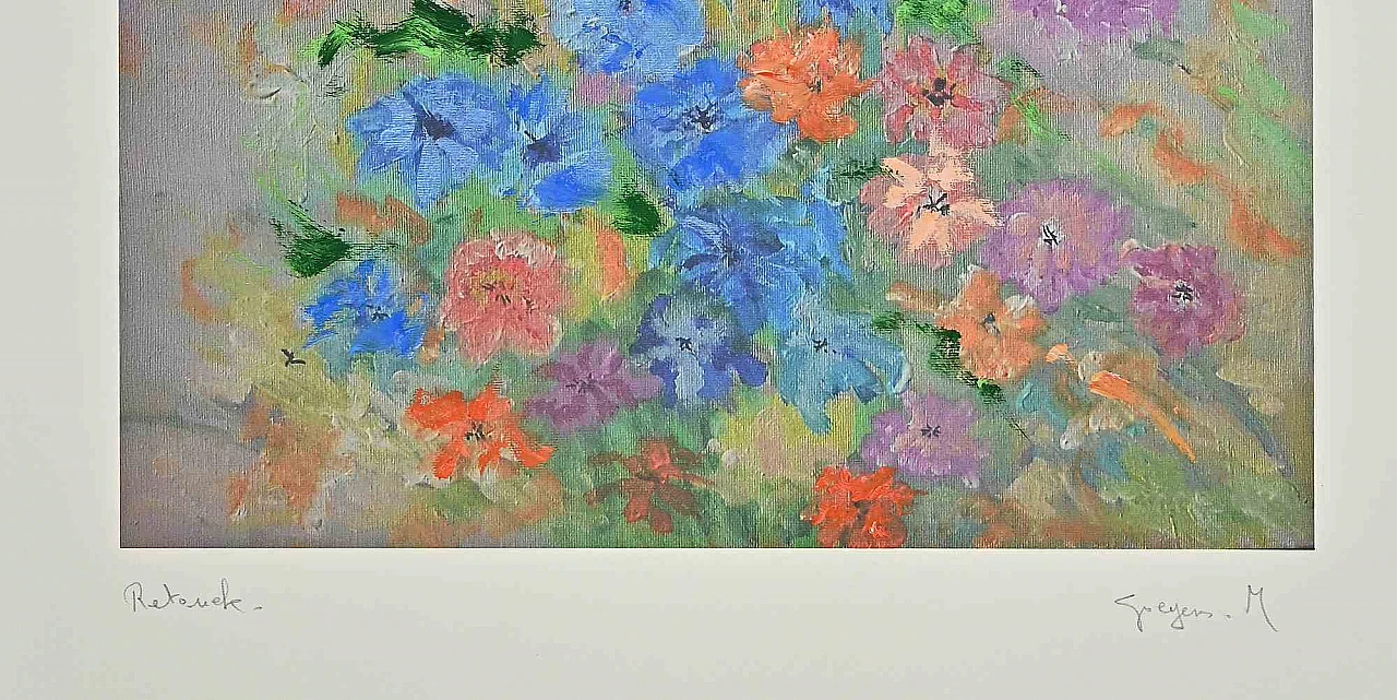 Martine Goeyens, Flowers, Photolithograph 1980s-1990s 2