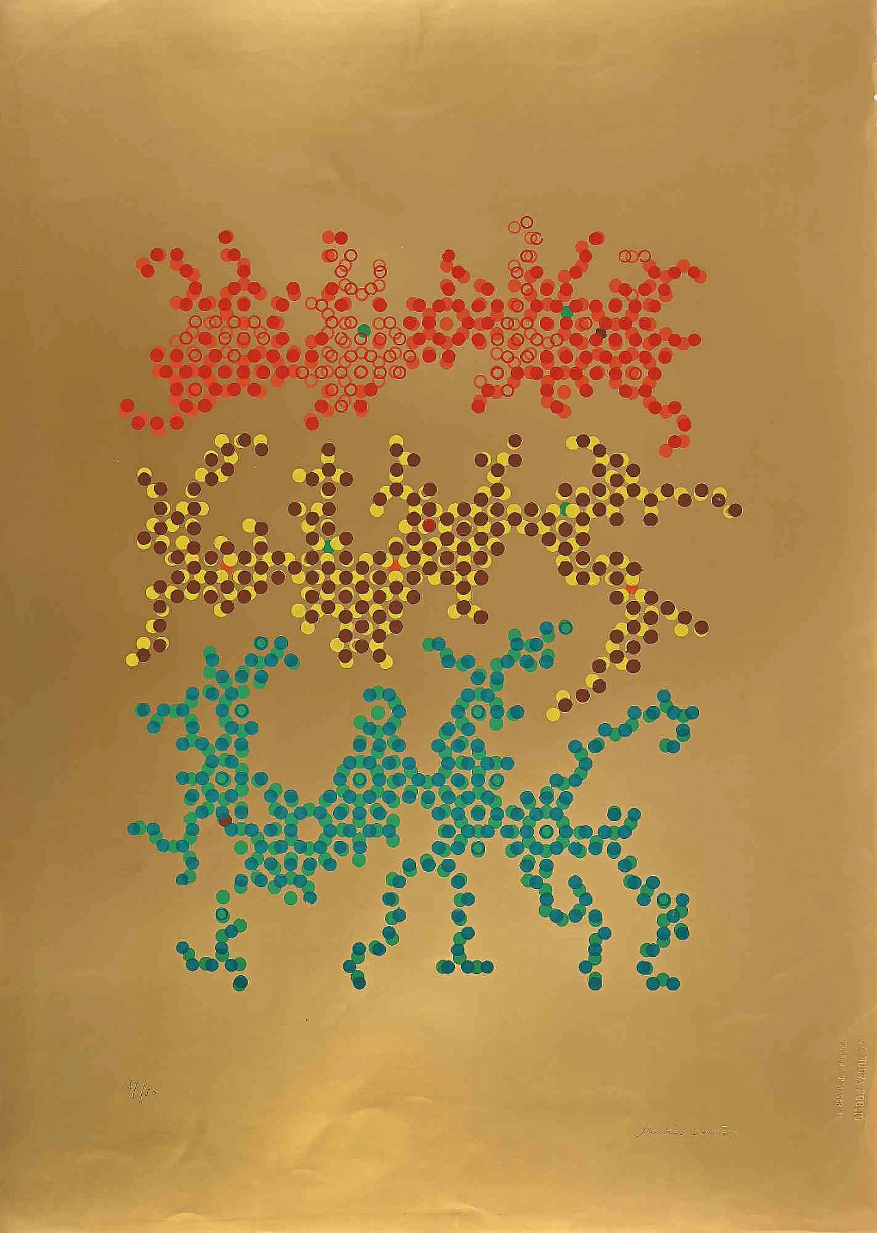 Mario Padovan, Abstract Compition, Screenprint 1960s-1970s 1