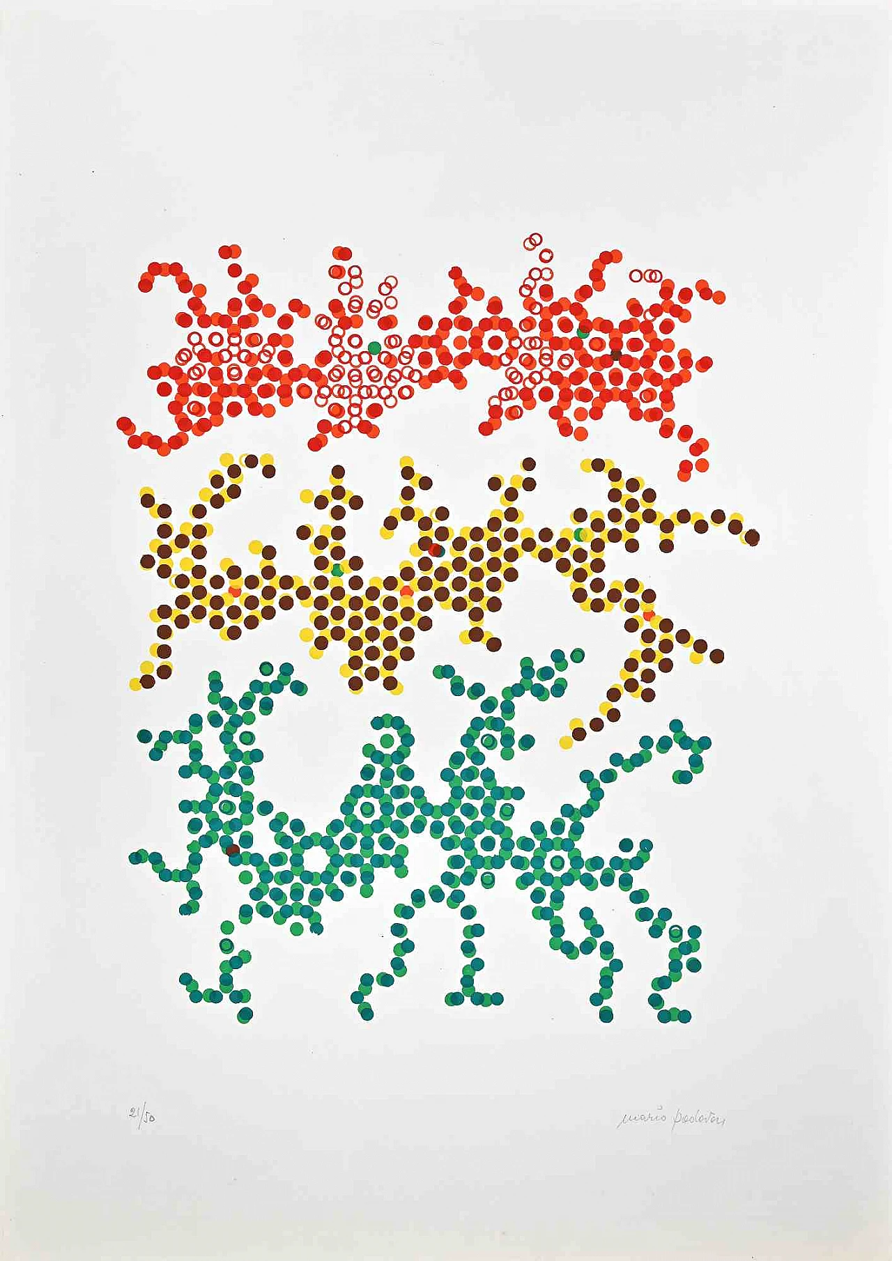 Mario Padovan, Abstract Composition, Screenprint 1960s-1970s 1