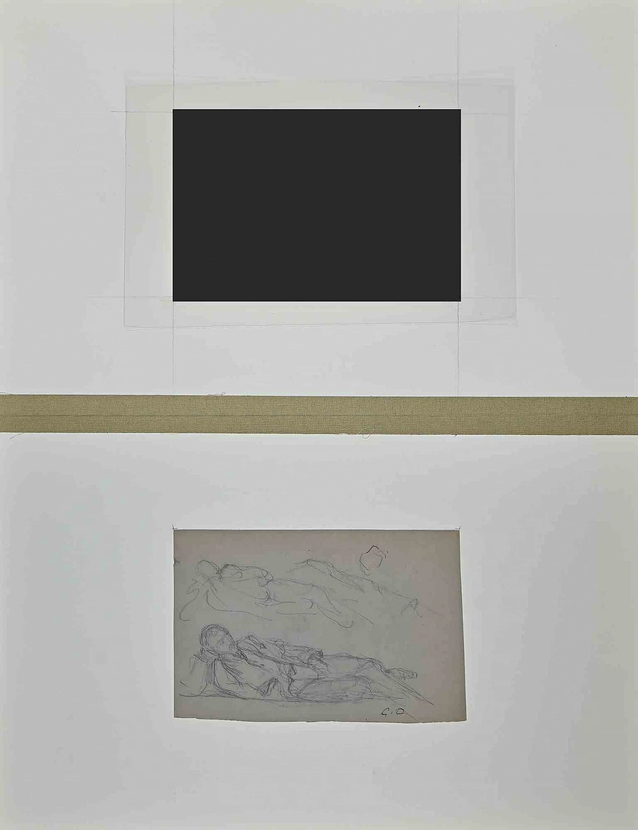 Georges Desvallieres, Uomo disteso, disegno Anni 2000 2