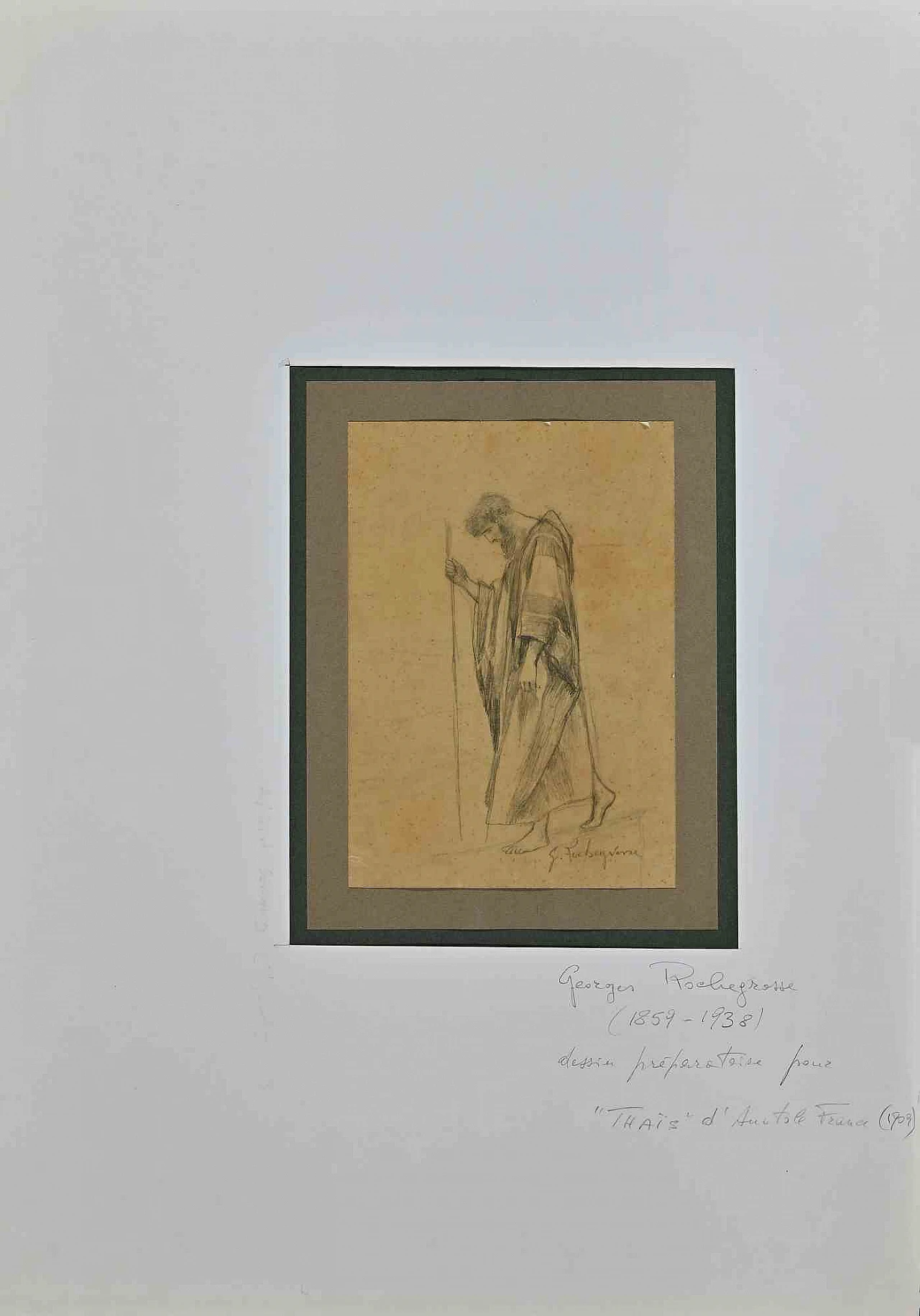 Georges Antoine Rochegrosse, Disegno preparatorio per "Thais" di Anatole France, Disegno '800 1