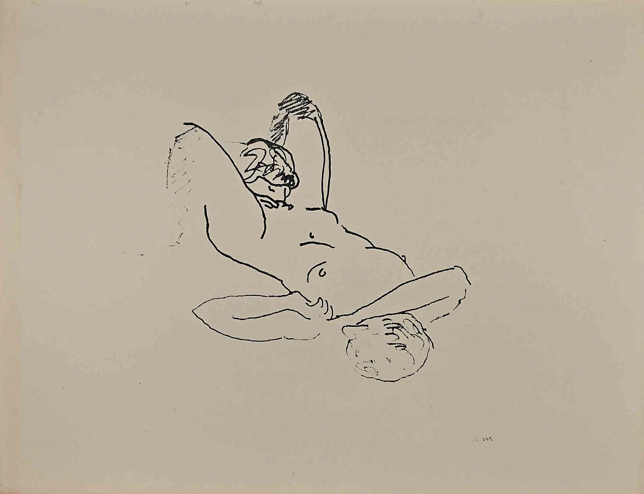 Albert Marquet, Erotic Scene, Lithograph 1920s-1930s 1