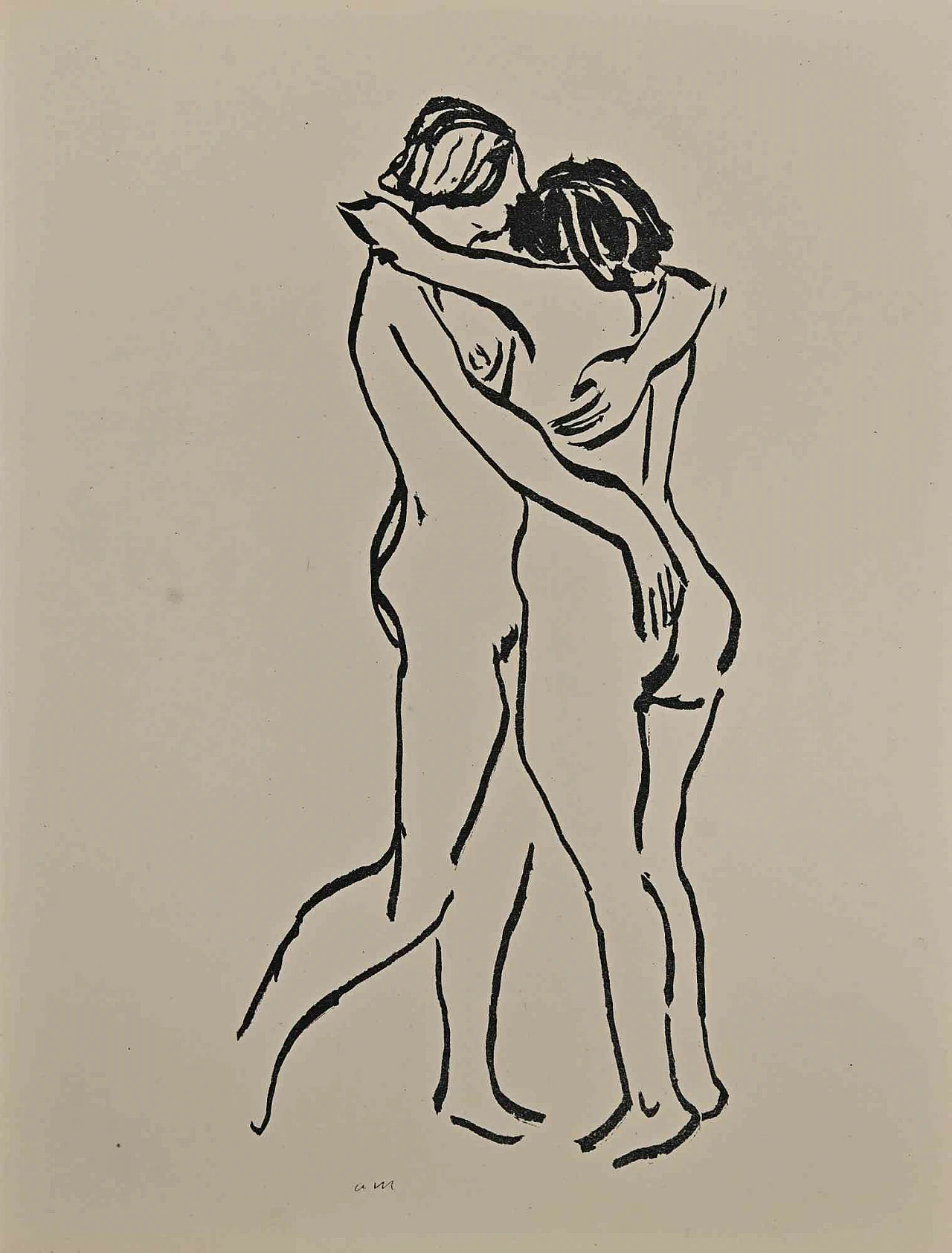 Albert Marquet, Erotic Scene, Lithograph 1920s-1930s 1