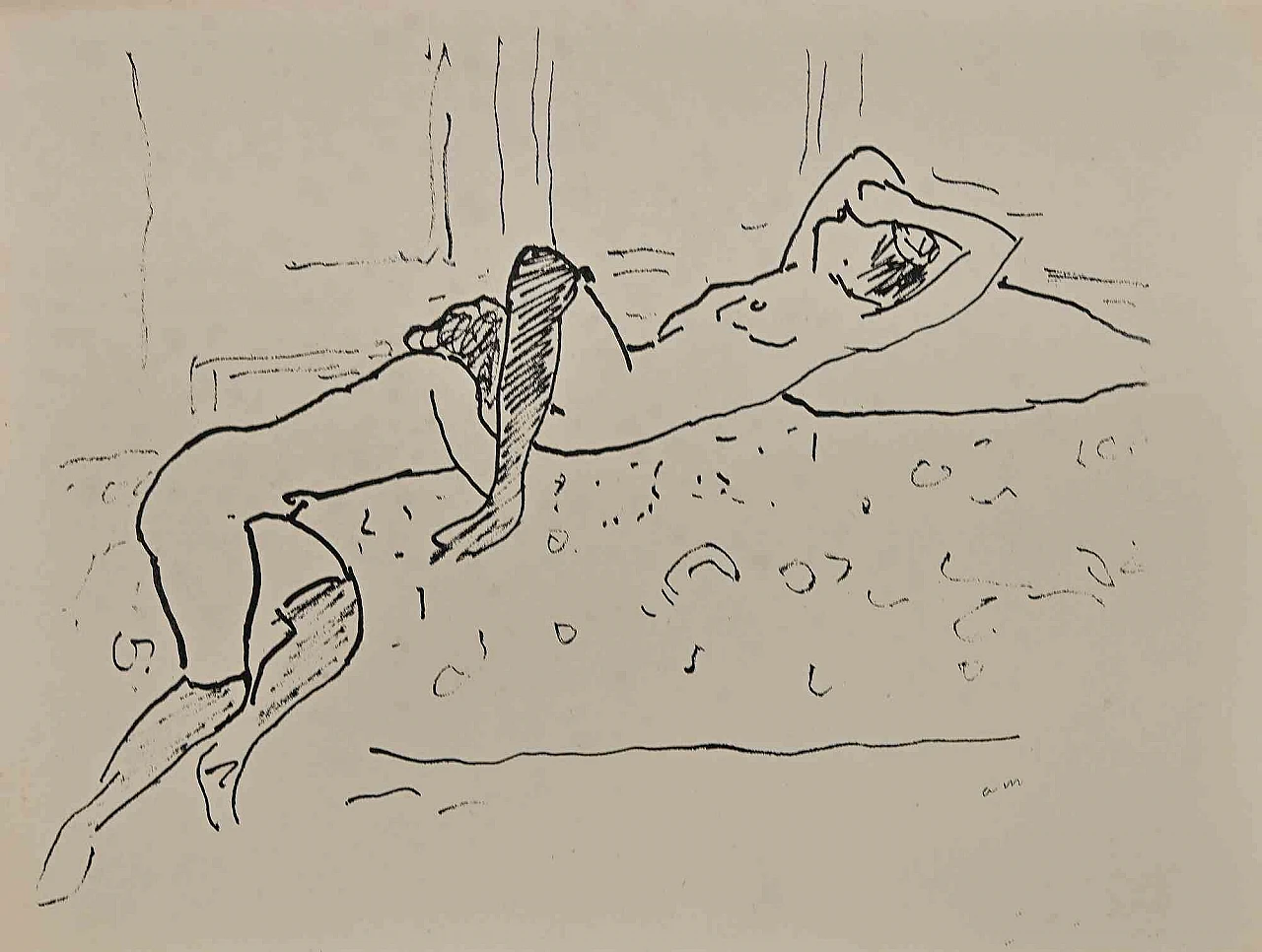 Albert Marquet, Erotic Scene, Lithograph 1920s-1930s 1