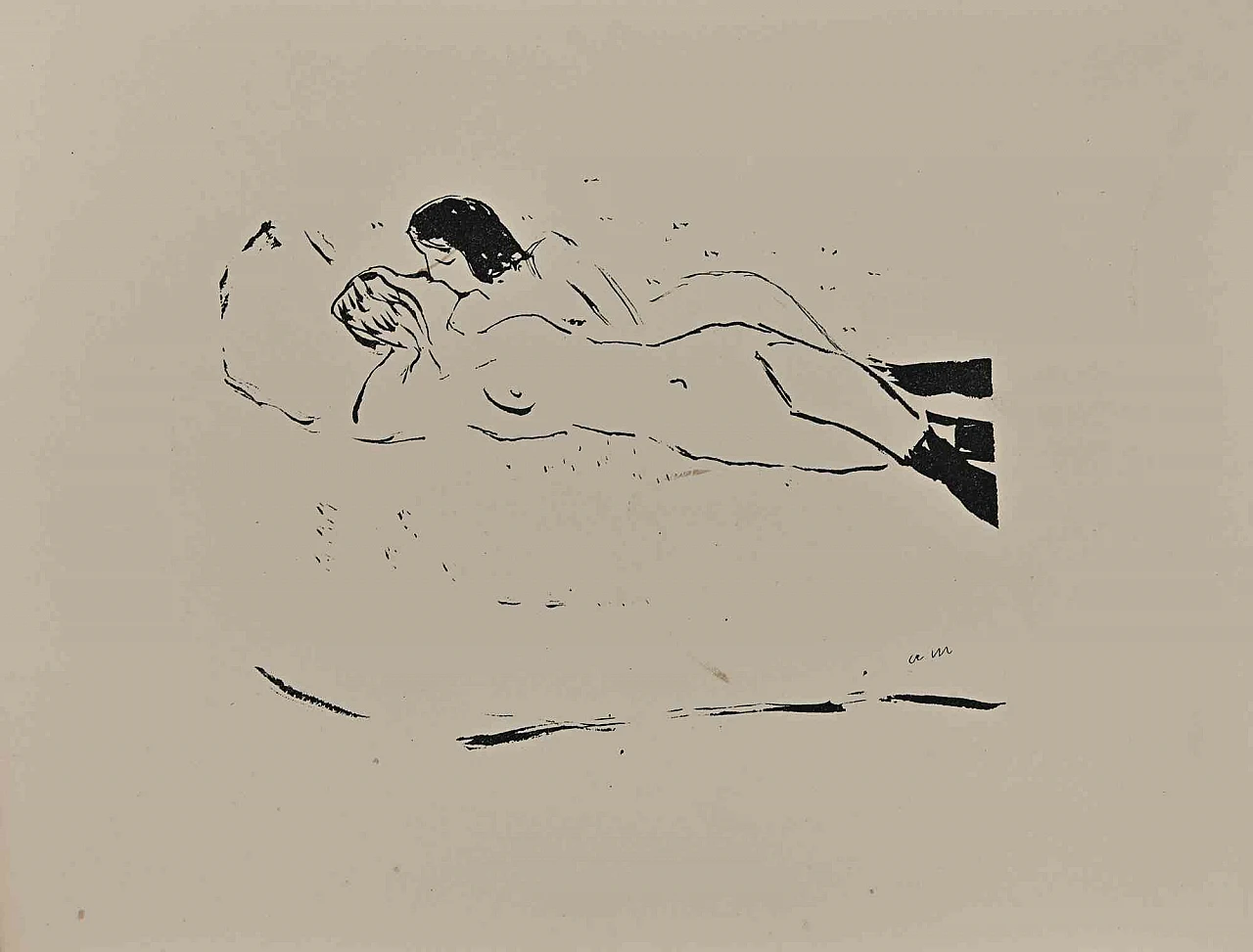 Albert Marquet, Erotic Scene, Lithograph 1920s-1930s 1