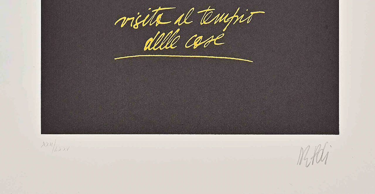 Fabio De Poli, Temple, Lithograph 1980s-1990s 2