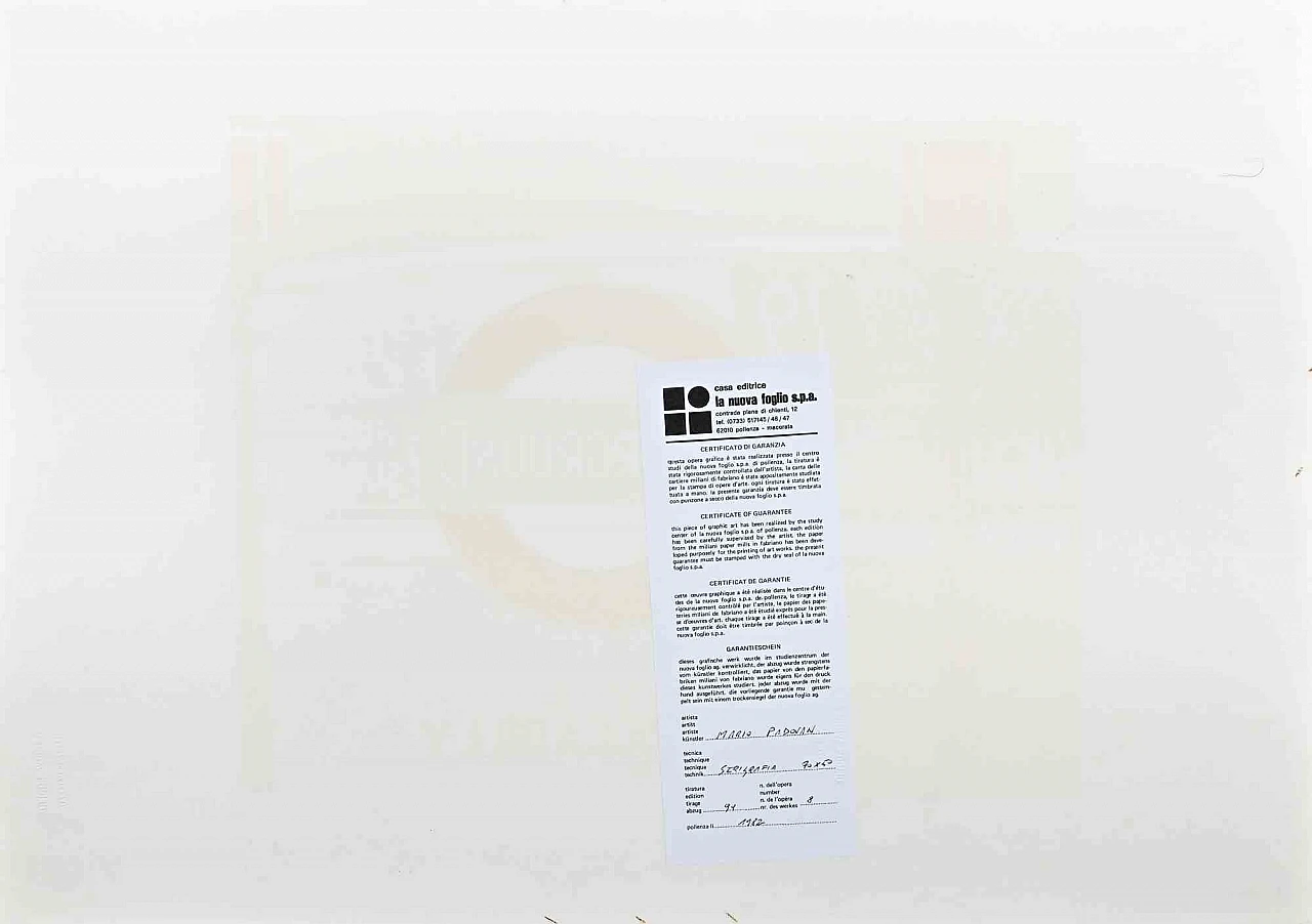 Mario Padovan, Underground, Screenprint 1960s-1970s 2