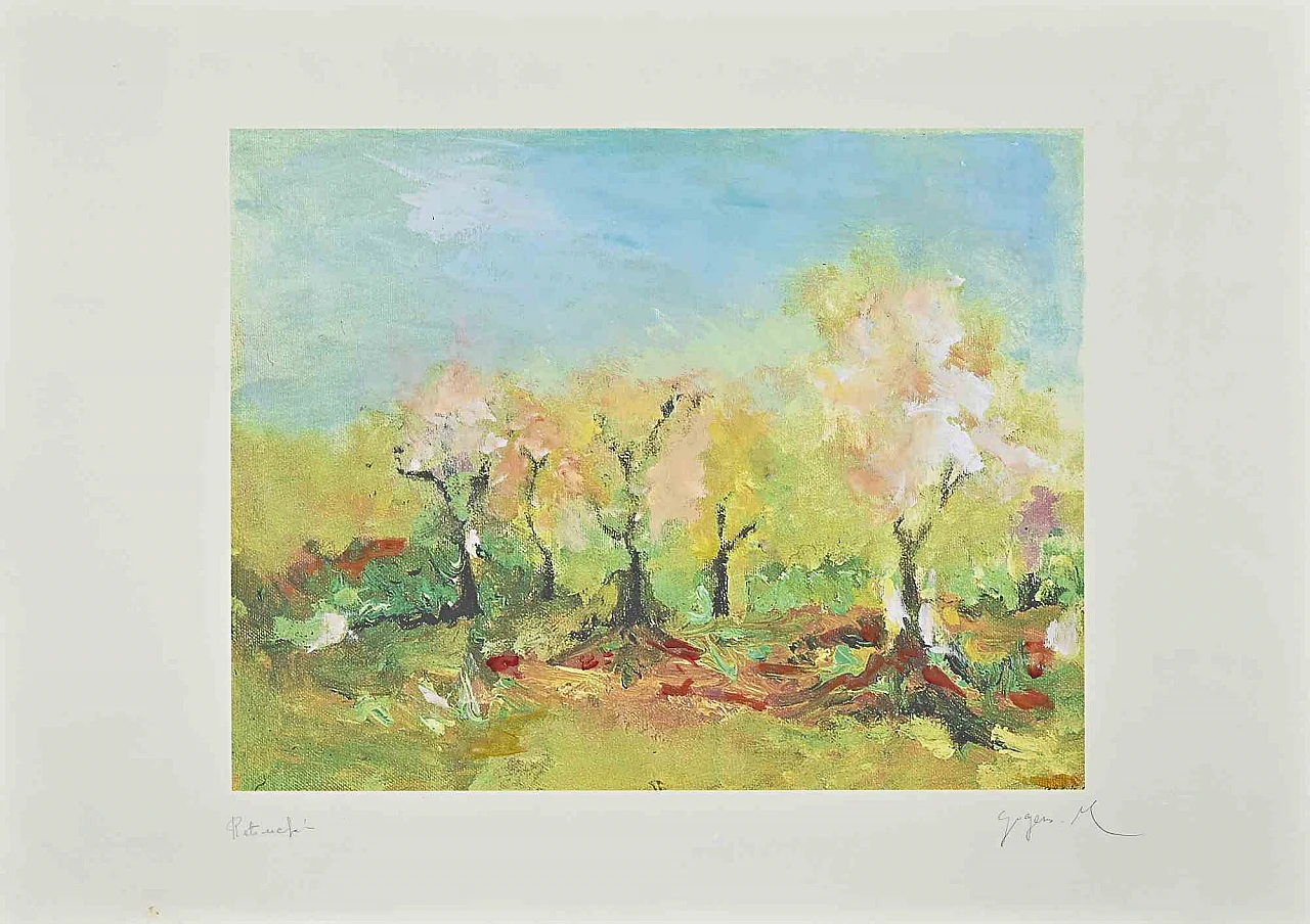 Martine Goeyens, Landscape, Photolithograph 1980s-1990s 1