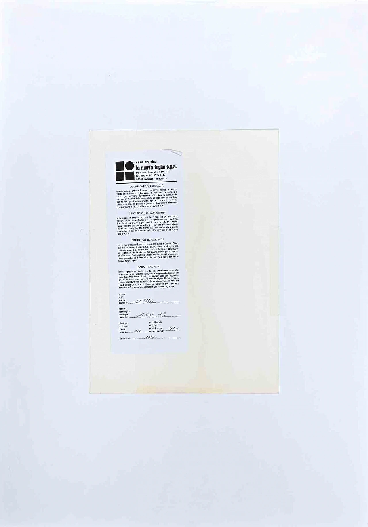 Julio Le Parc, Optical N.9, Screenprint 1960s-1970s 2