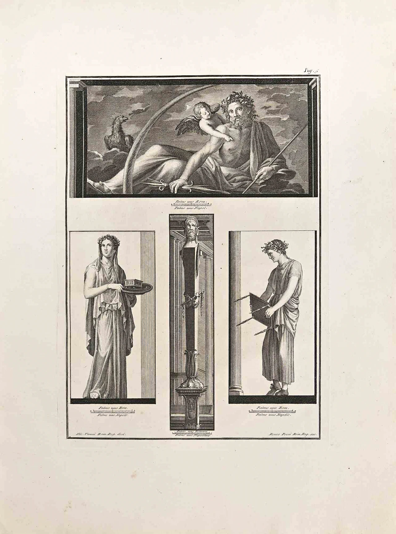 Nicola Vanni, Affreschi romani antichi, Acquaforte '700 1