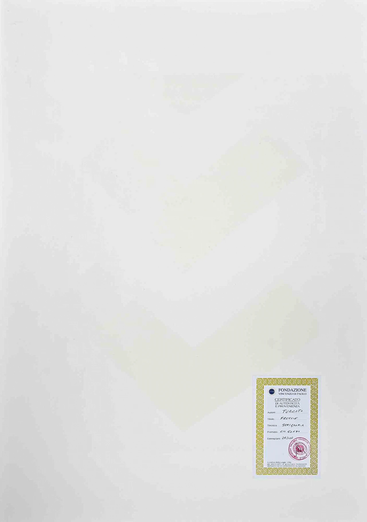 Giulio Turcato, Red Arrows, Screenprint 1960s-1970s 3