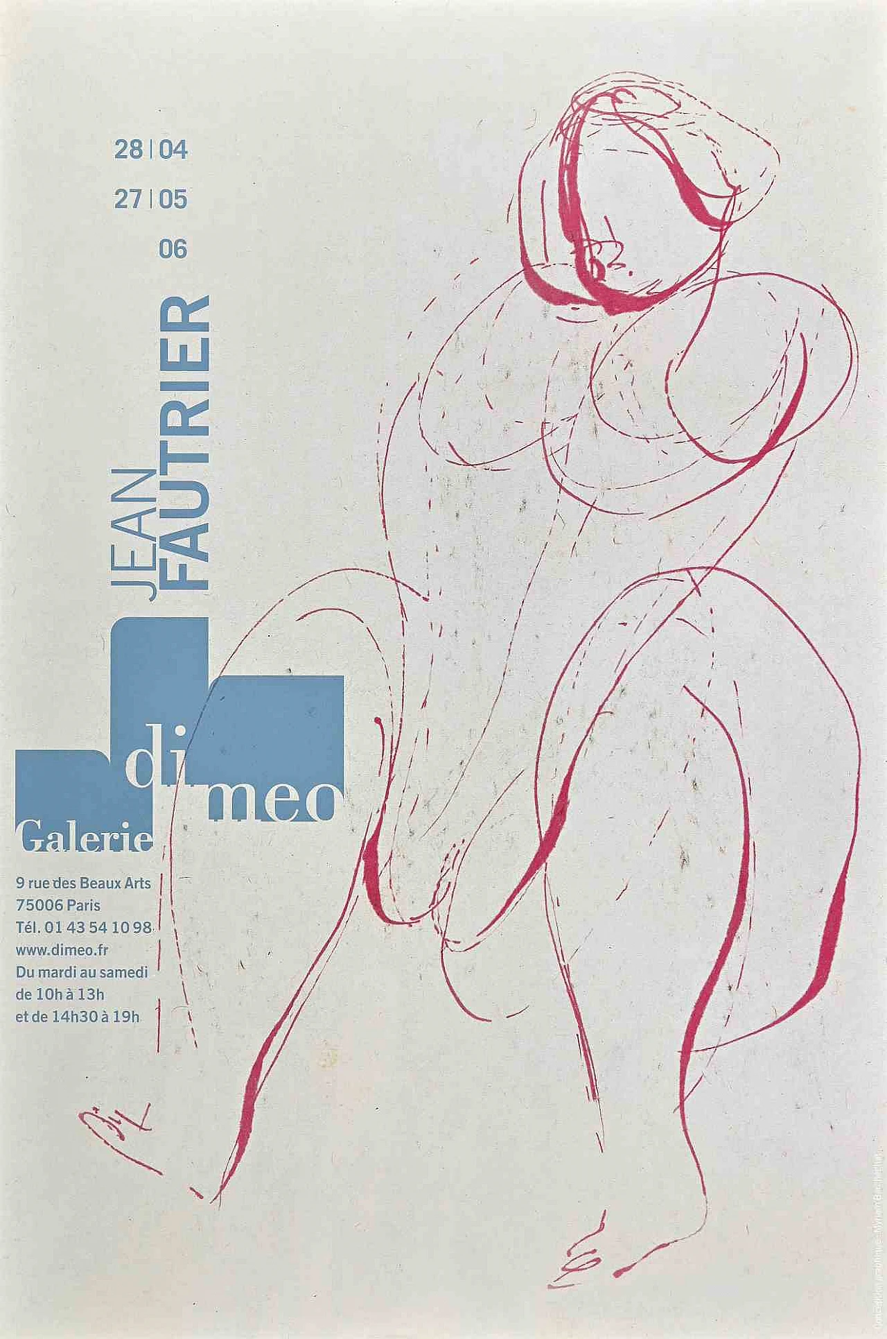 Jean Fautrier, Jean Fautrier - Exhibition Poster, Offset 2000s 1