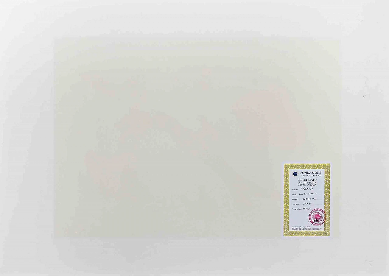 Giulio Turcato, Abstract  Composition In Red, Screenprint 1960s-1970s 2