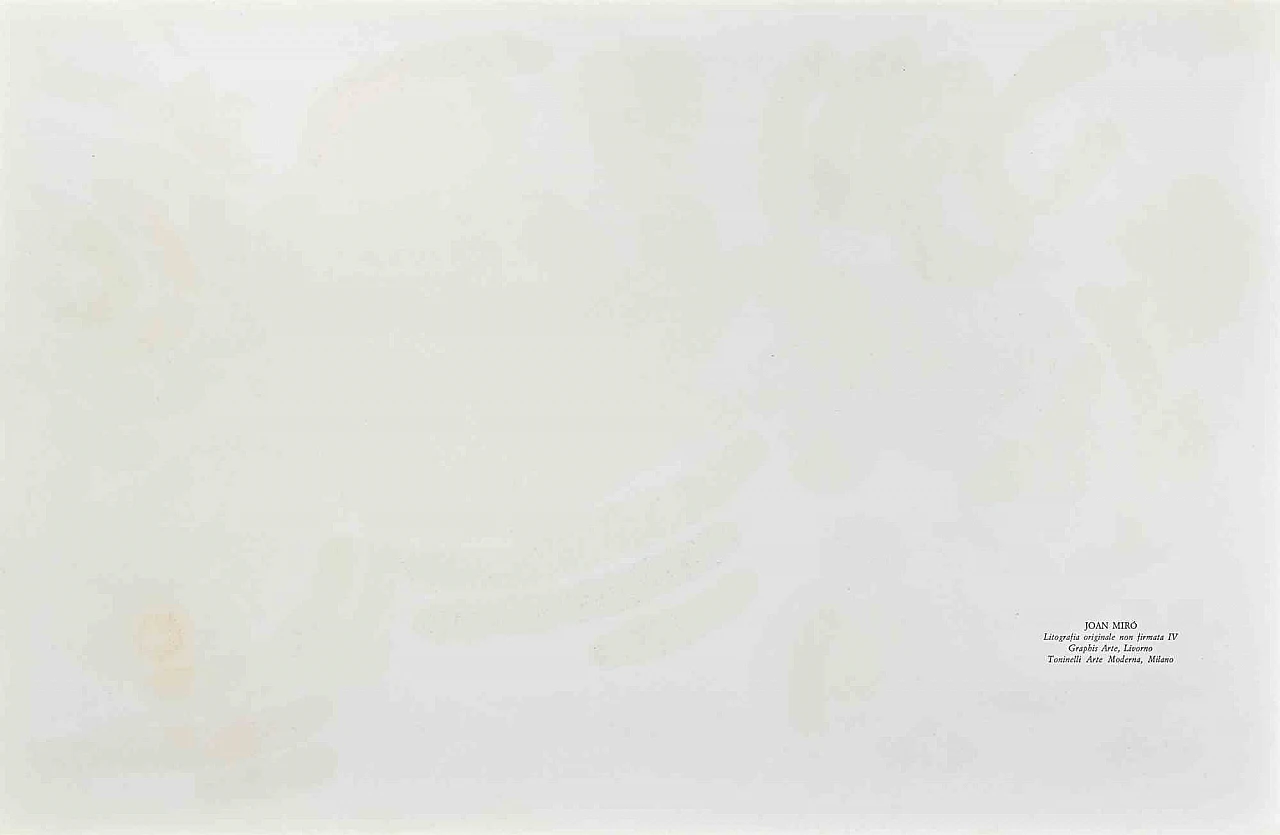 Joan Mirò, Abstract Composition, Lithograph 2000s 2