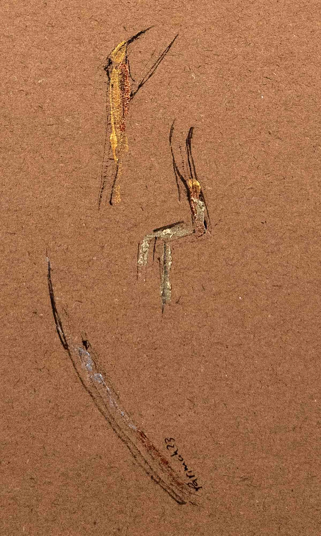 Parimah Avani, Silvery Song of Resistance, Drawing-Ink Acrylic 2000s 4