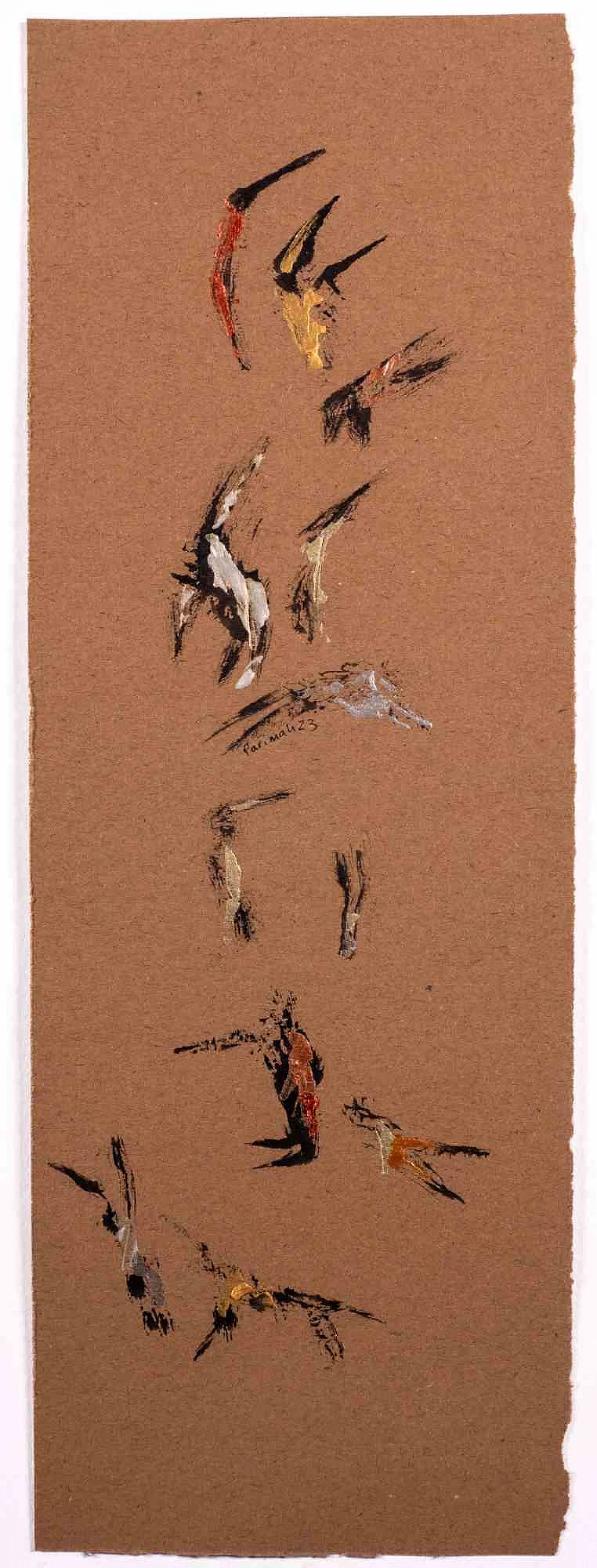 Parimah Avani, Coral Carol of Freedom, Drawing-Ink Acrylic 2000s 1