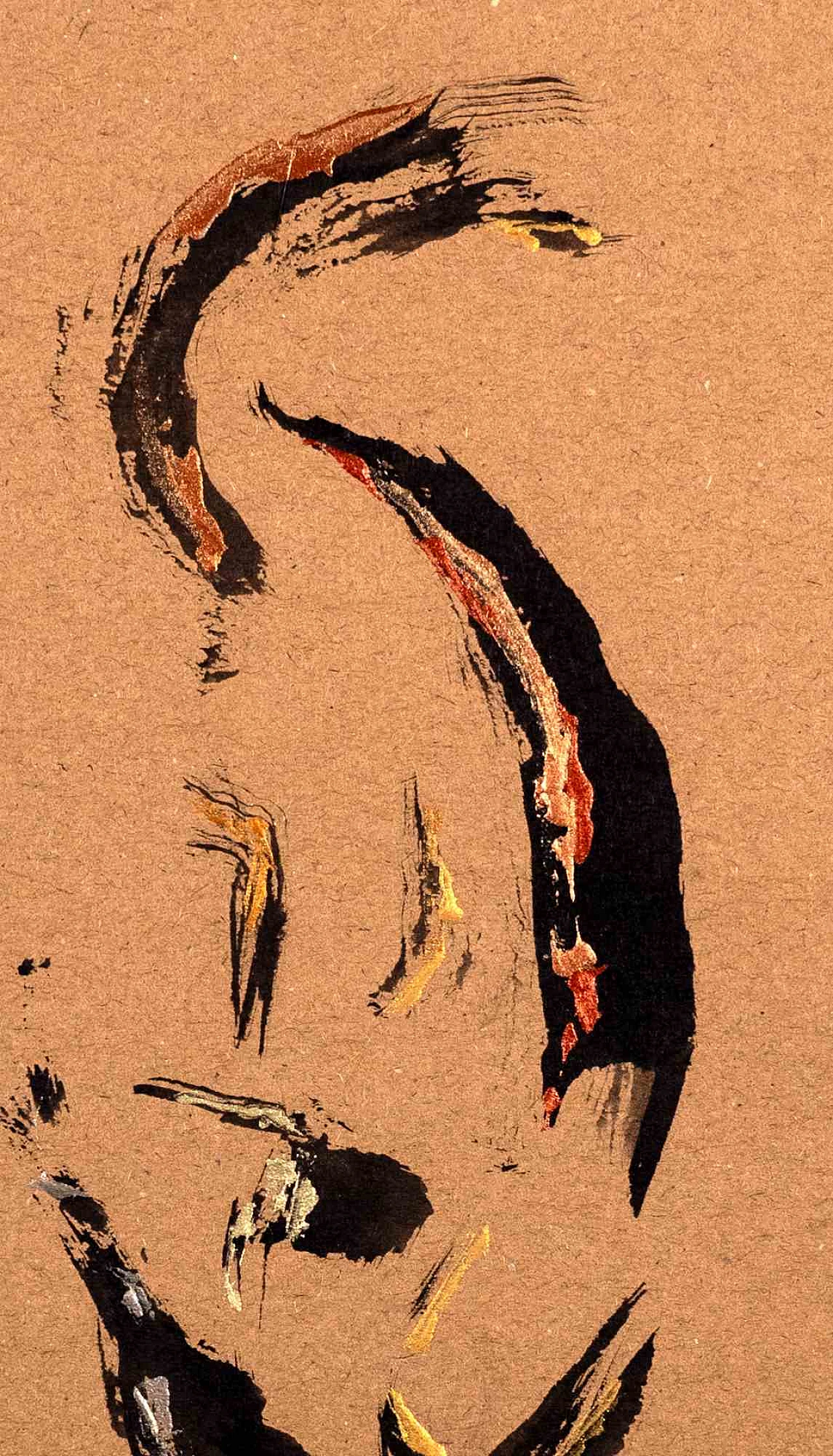 Parimah Avani, Coral Song of Freedom, Drawing-Ink Acrylic 2000s 2