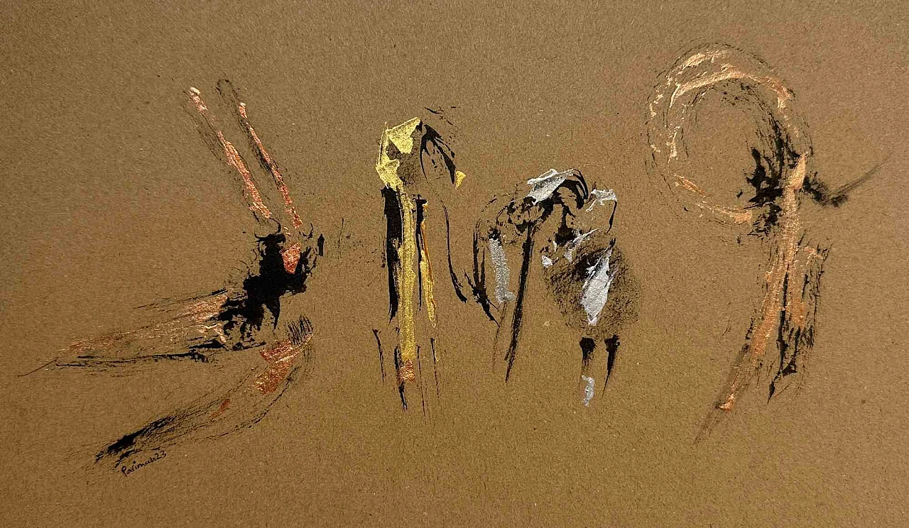 Parimah Avani, The Song of Fire and Freedom, Drawing-Ink Acrylic 2000s 6