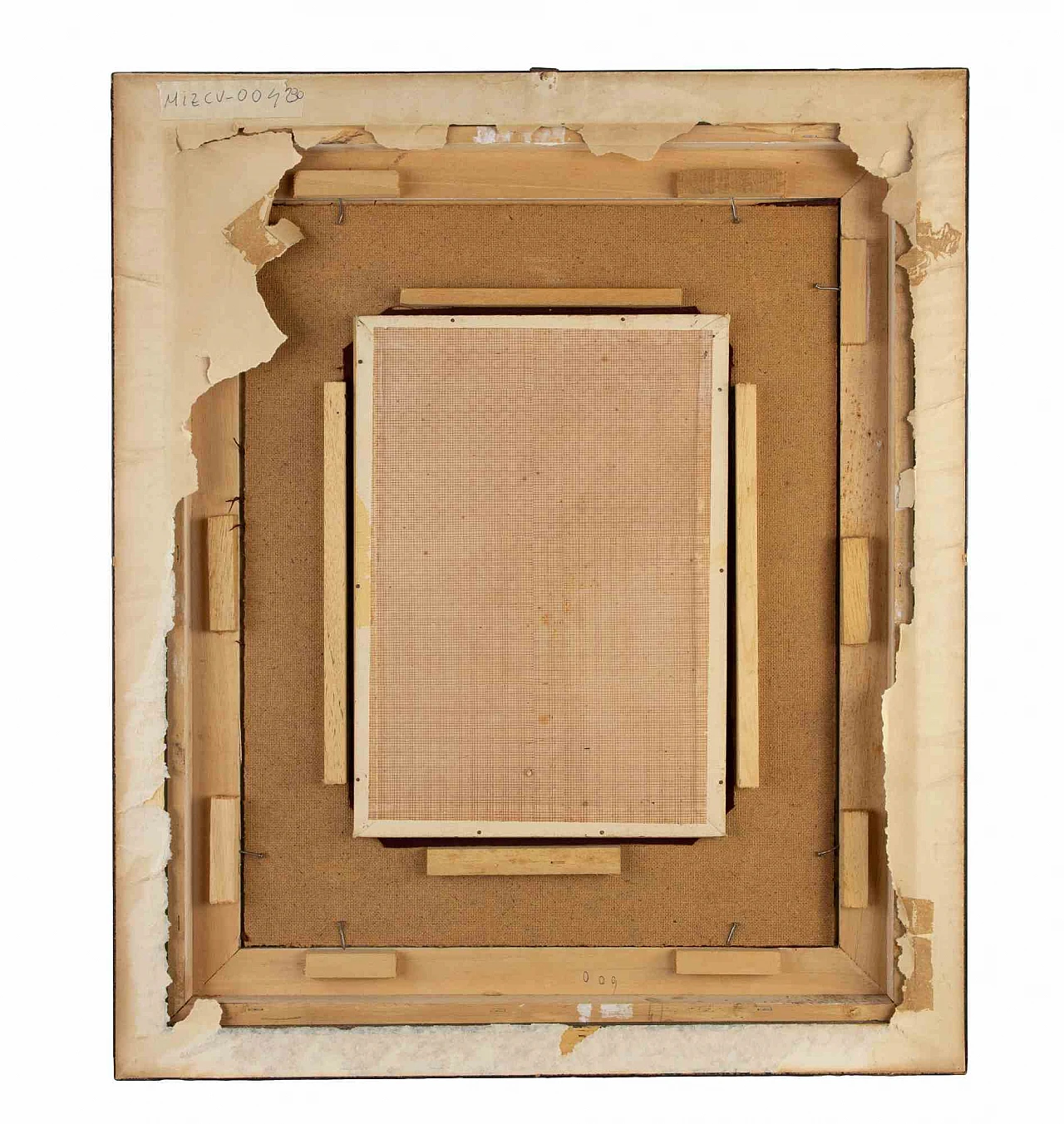 Mario Fattori, Interno della casa, Olio su tela 1960-1979 2