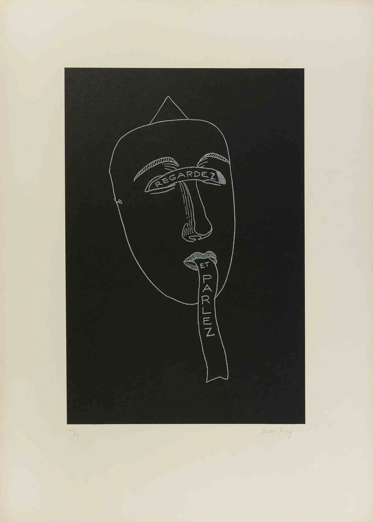 Man Ray, Les Six Masques Voyants, Lithograph 1960s-1970s 1