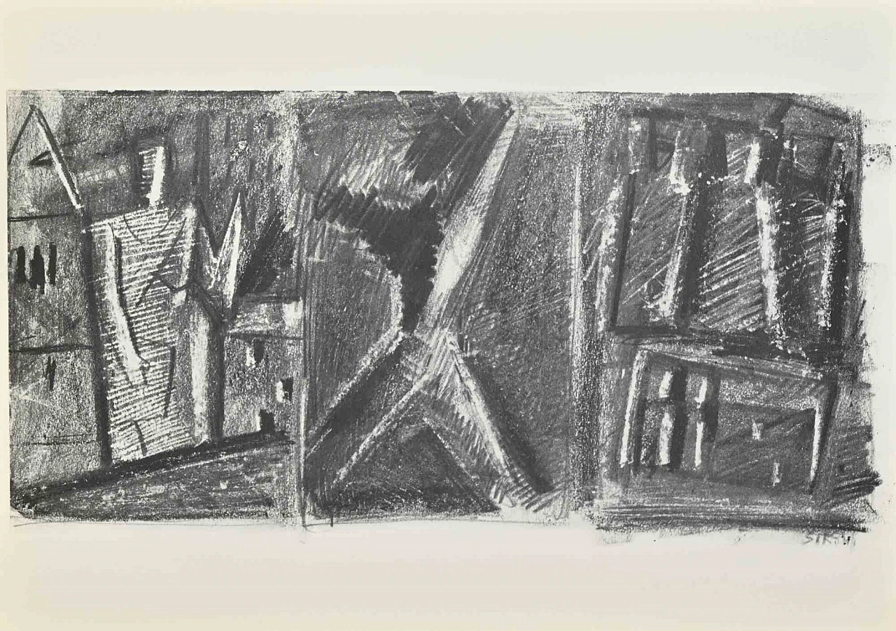 Mario Sironi, Composition, Photolithograph 2000s 1