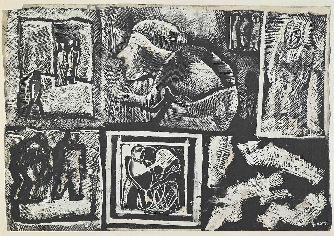 Mario Sironi, Idea per un muro, Fotolitografia Anni 2000 1