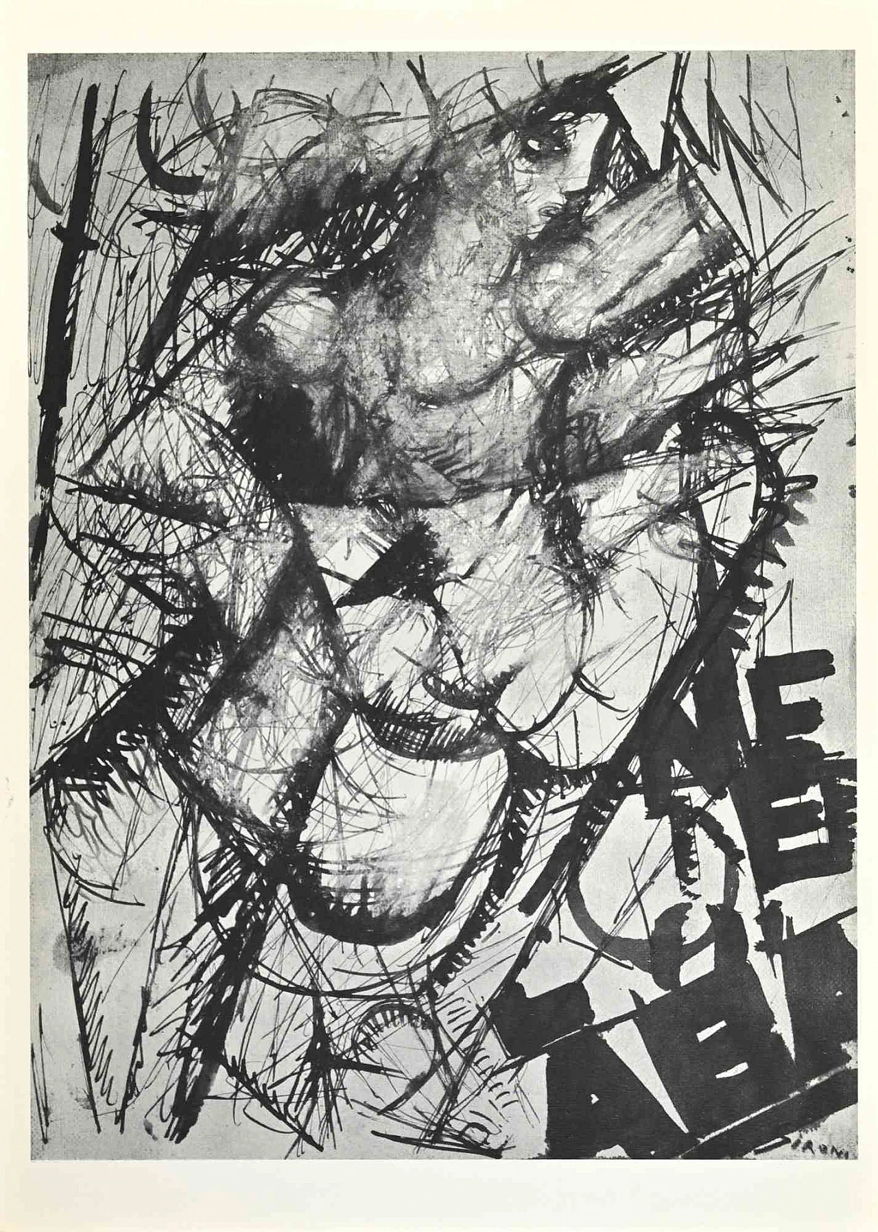 Mario Sironi, Donna Tabarin, Fotolitografia Anni 2000 1