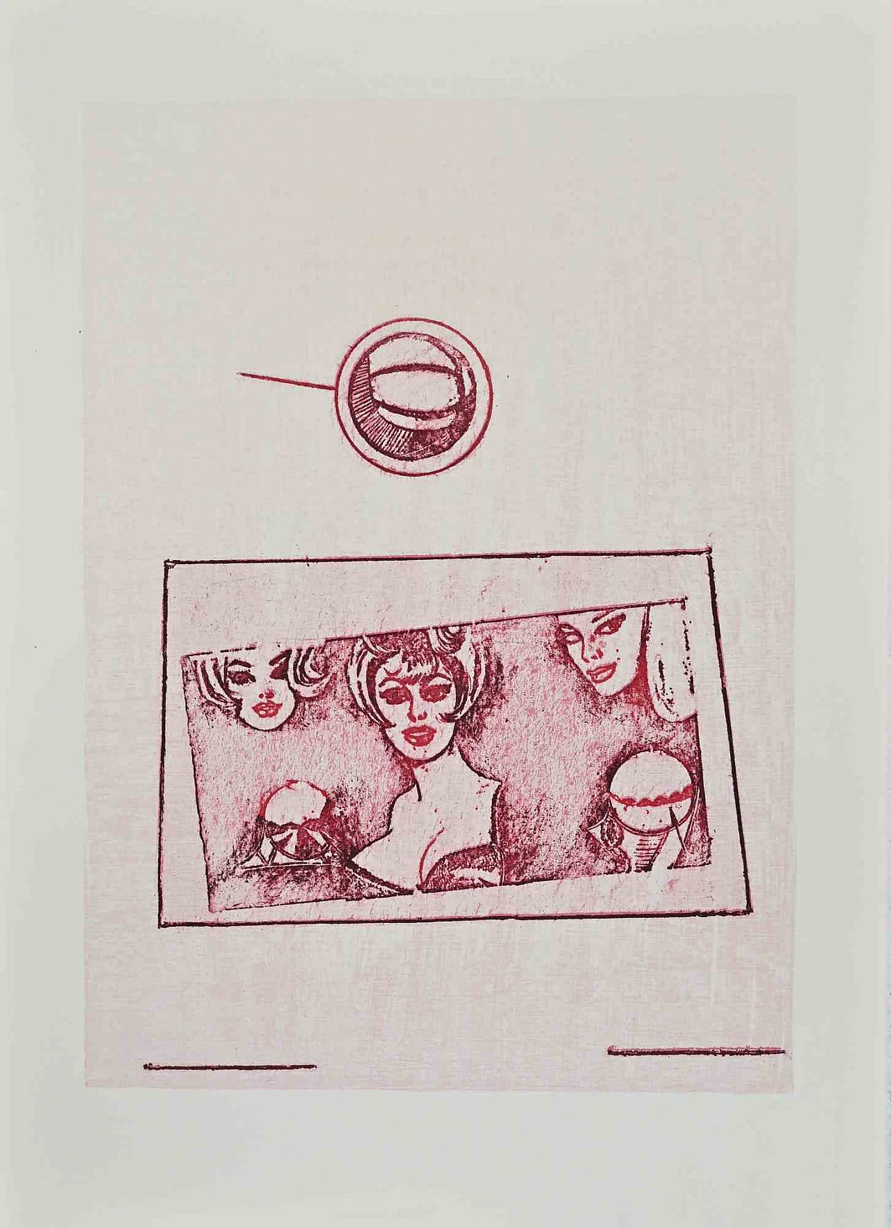 Max Ernst, La ballata del soldato, litografia 1960-1979 1