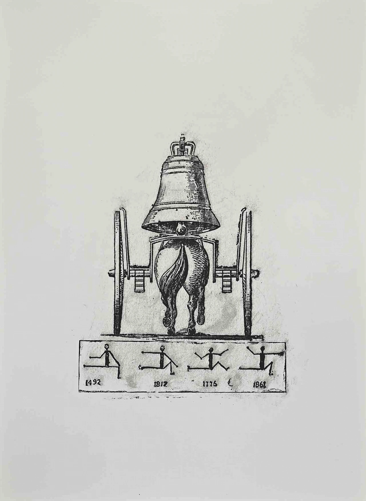 Max Ernst, La ballata del soldato, litografia 1960-1979 1