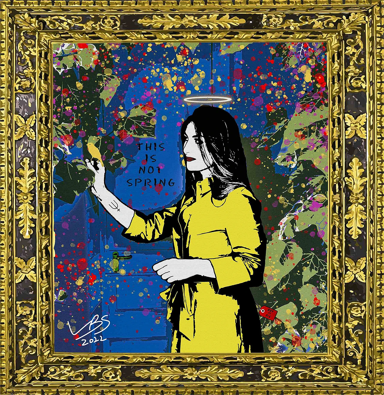 Bruno Salvatore Latella, La primavera di Eva, Illustrazione Giclée con stampa digitale Anni 2000 1