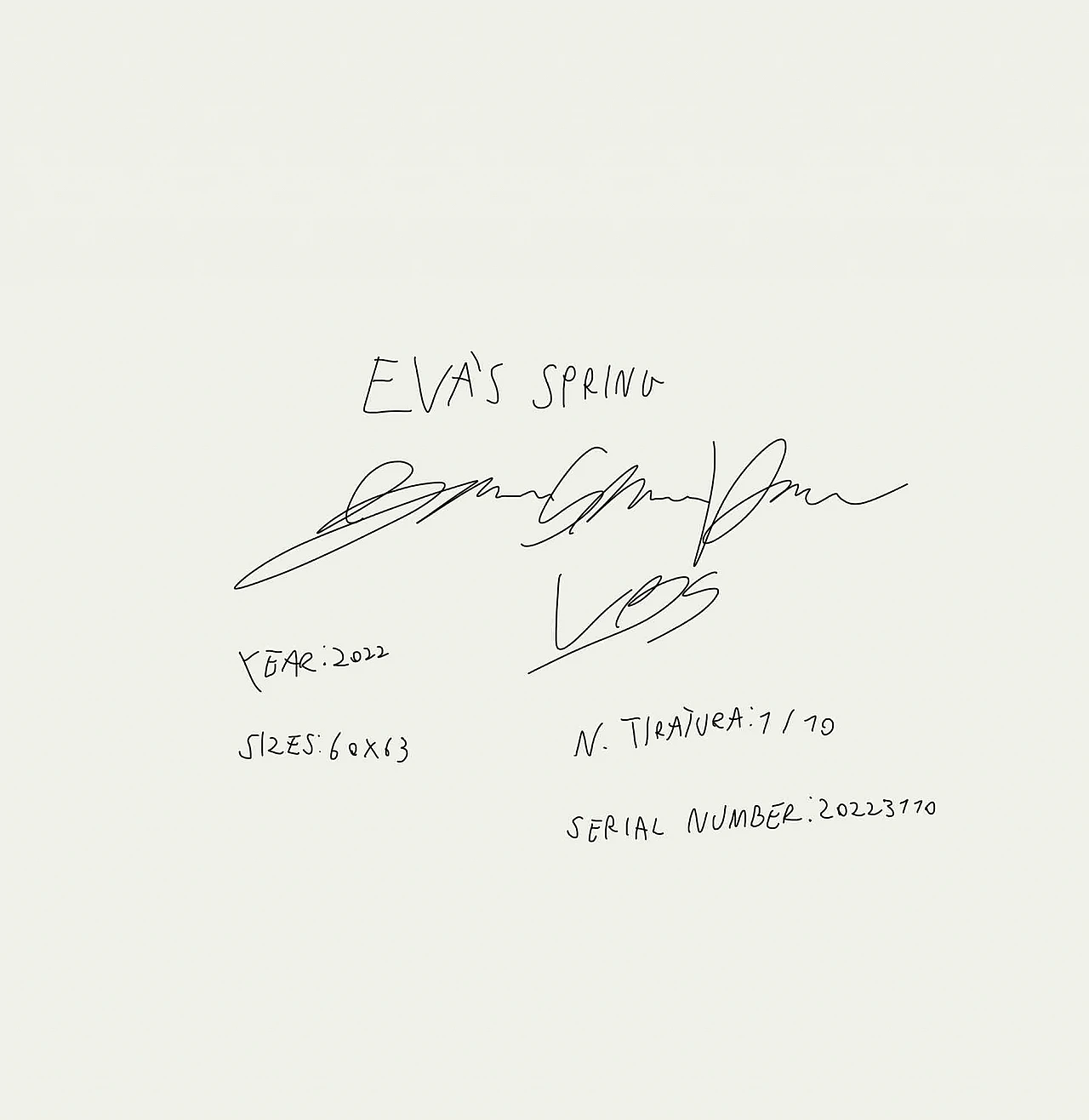 Bruno Salvatore Latella, La primavera di Eva, Illustrazione Giclée con stampa digitale Anni 2000 3