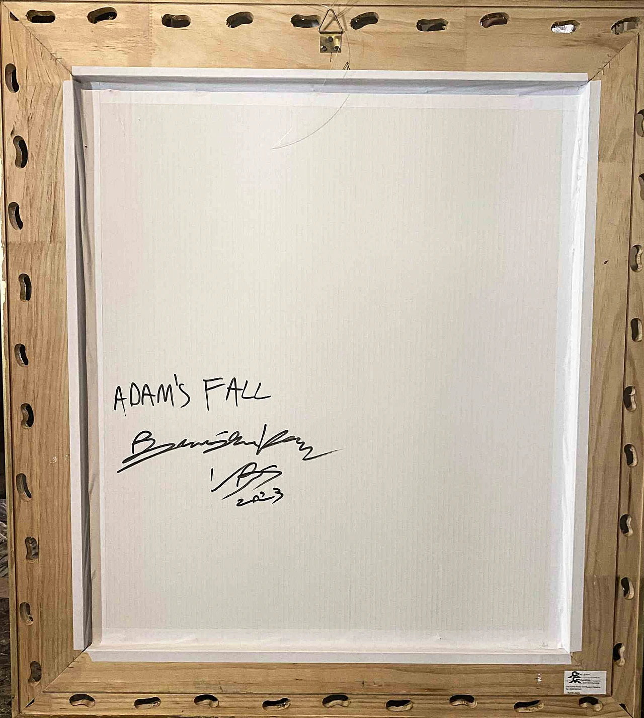 Bruno Salvatore Latella, Caduta di Adamo, Pittura a olio Giclée con stampa digitale Anni 2000 4