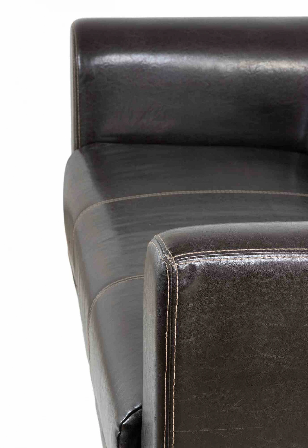 Artist XX century, Leather Sofa 1960s-1970s 2