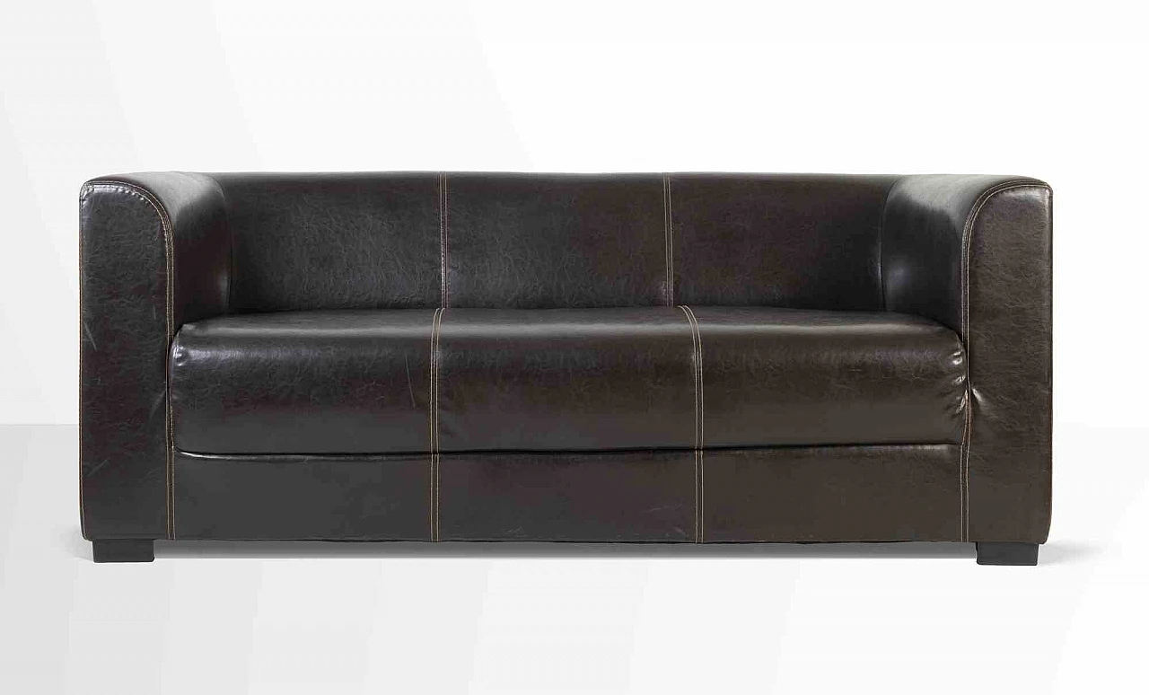 Artist XX century, Leather Sofa 1960s-1970s 3