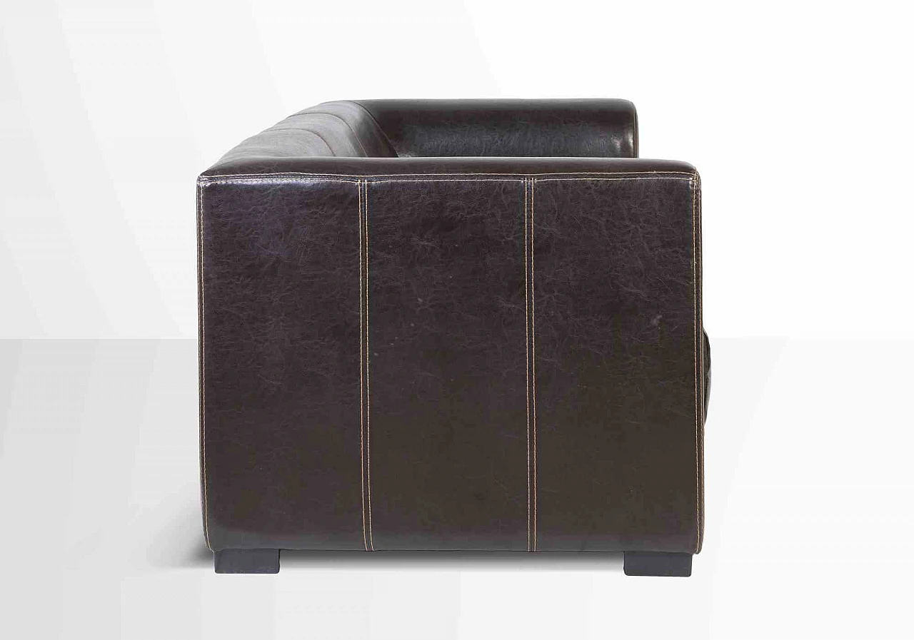 Artist XX century, Leather Sofa 1960s-1970s 4