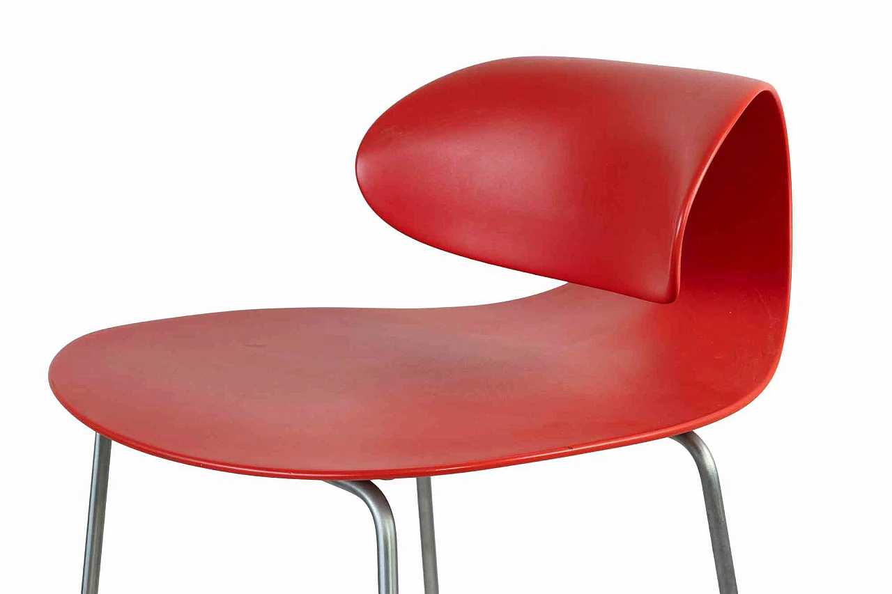 Sawaya & Moroni, Set of 7 Red Maxima Benches by William Sawaya & Paolo Moroni 1980s-1990s 6