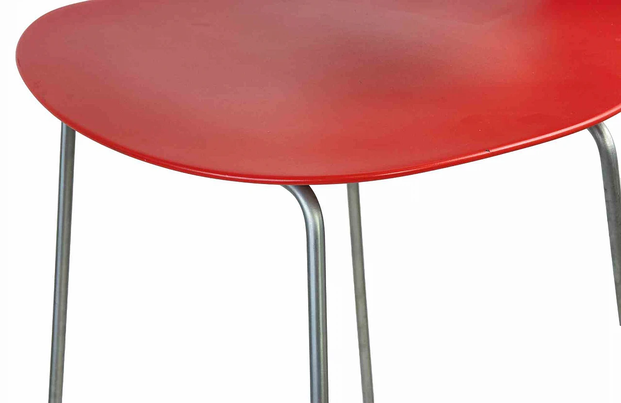 Sawaya & Moroni, Set of 7 Red Maxima Benches by William Sawaya & Paolo Moroni 1980s-1990s 9