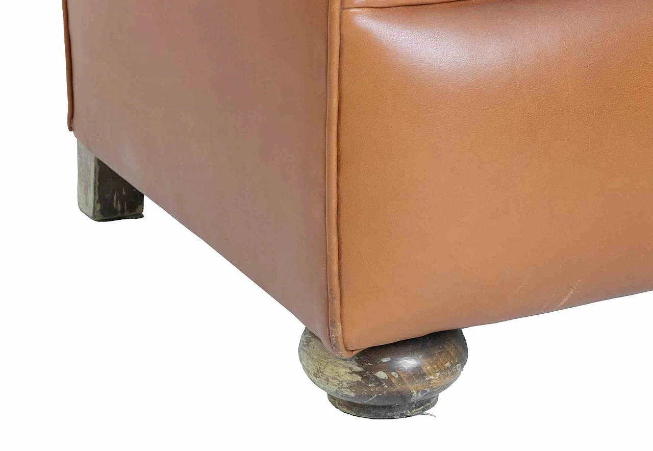 Artista del XX secolo, Poltrona vintage in pelle Anni 2000 2