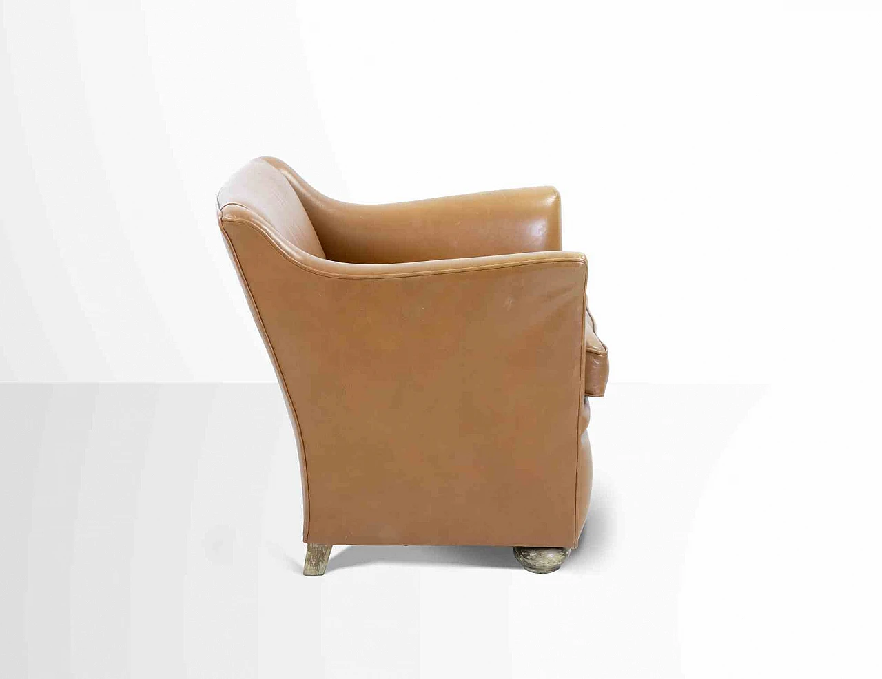 Artista del XX secolo, Poltrona vintage in pelle Anni 2000 4