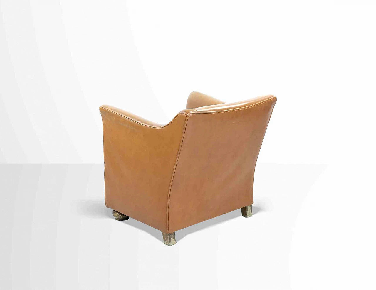 Artista del XX secolo, Poltrona vintage in pelle Anni 2000 5