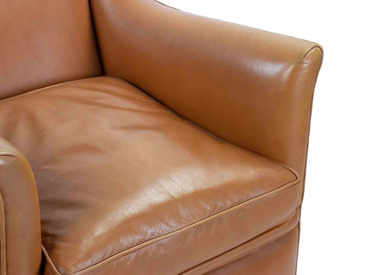 Artista del XX secolo, Poltrona vintage in pelle Anni 2000 6