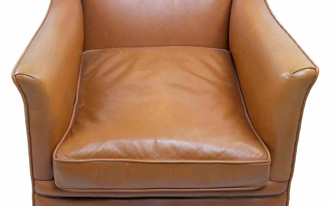 Artista del XX secolo, Poltrona vintage in pelle Anni 2000 7