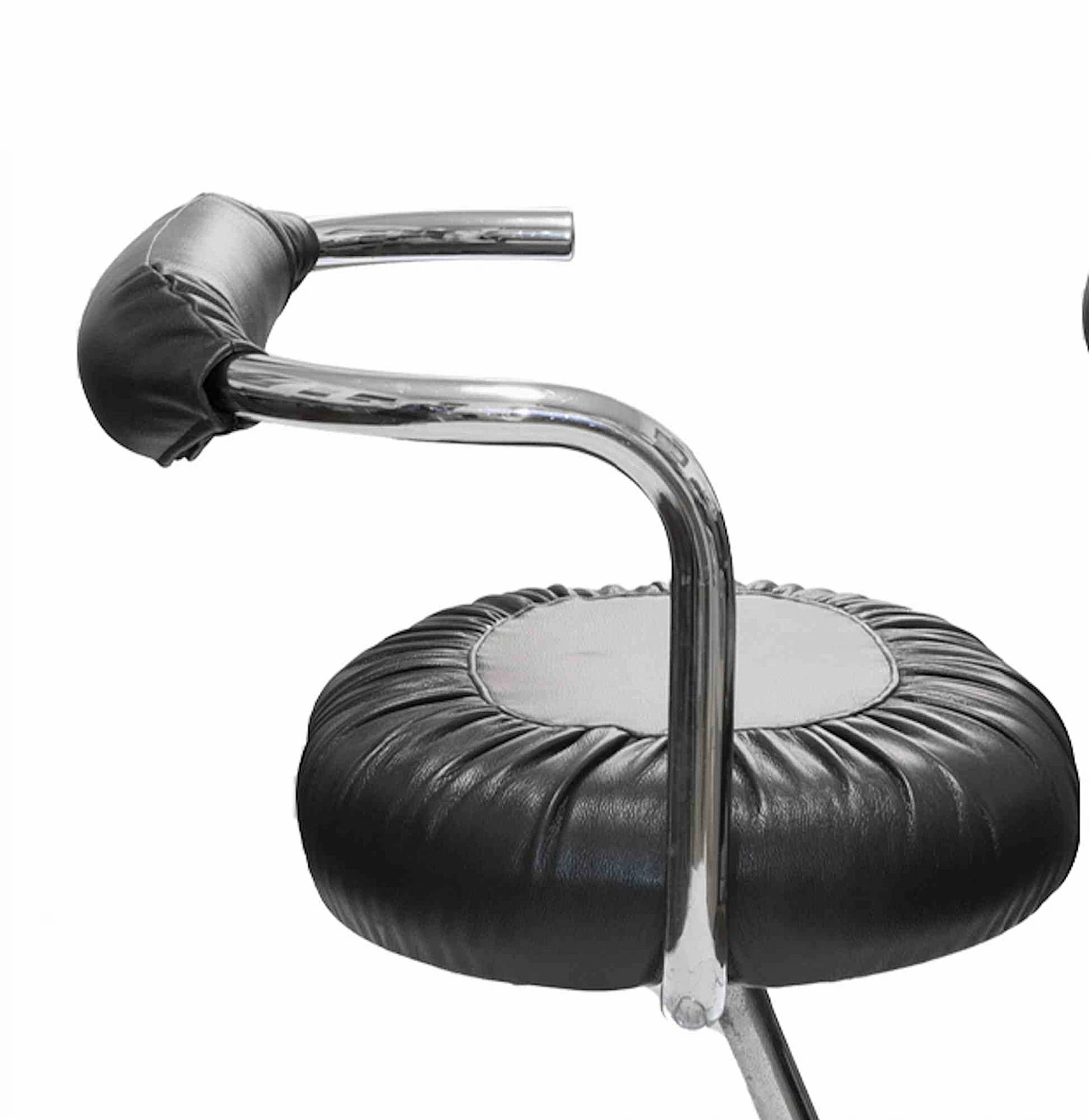 Giotto Stoppino, Set 8 Sedie Cobra Nere 1960-1979 3