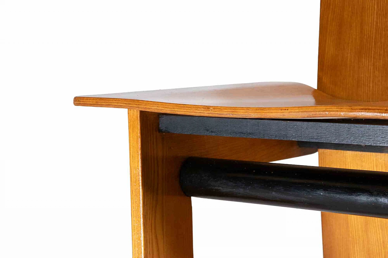 Carlo Scarpa, Pair of Wooden Chairs 1960s-1970s 2